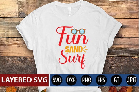 fun sand surf Svg SVG Blessedprint 