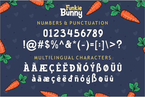 Funkie Bunny - Awesome Display Font + Bonus Font Mozzatype 
