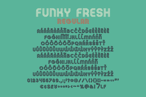 Funky Fresh Layer Retro Font Font FontDuo 