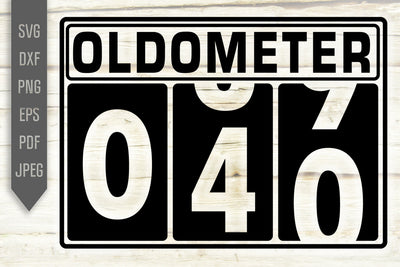 Funny 40th Birthday Svg. Oldometer Svg. Man Birthday Svg. Forty Years Svg. Birthday Boy Svg. Car Svg. Odometer Svg. Cricut, Silhouette, dxf, eps SVG Mint And Beer Creations 