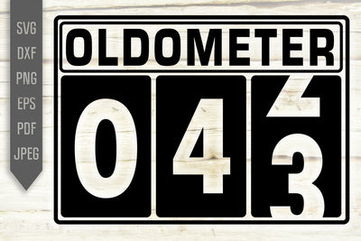 Funny 43rd Birthday Svg. Oldometer Svg. Man Birthday Svg. Forty Three Years Svg. Birthday Boy Svg. Car Svg. Odometer Svg. Cricut Silhouette dxf SVG Mint And Beer Creations 