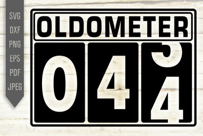 Funny 44th Birthday Svg. Oldometer Svg. Man Birthday Svg. Forty Four Years Svg. Birthday Boy Svg. Car Svg. Odometer Svg. Cricut Silhouette dxf eps SVG Mint And Beer Creations 