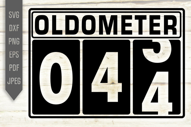 Funny 44th Birthday Svg. Oldometer Svg. Man Birthday Svg. Forty Four Years Svg. Birthday Boy Svg. Car Svg. Odometer Svg. Cricut Silhouette dxf eps SVG Mint And Beer Creations 