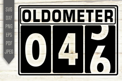 Funny 46th Birthday Svg. Oldometer Svg. Man Birthday Svg. Forty Six Years Svg. Birthday Boy Svg. Car Svg. Odometer Svg. Cricut Silhouette dxf eps SVG Mint And Beer Creations 