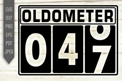 Funny 47th Birthday Svg. Oldometer Svg. Man Birthday Svg. Forty Seven Years Svg. Birthday Boy Svg. Car Svg. Odometer Svg. Cricut Silhouette dxf SVG Mint And Beer Creations 