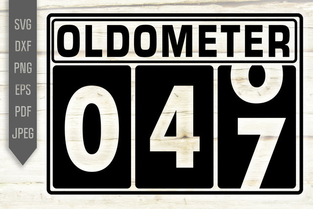 Funny 47th Birthday Svg. Oldometer Svg. Man Birthday Svg. Forty Seven Years Svg. Birthday Boy Svg. Car Svg. Odometer Svg. Cricut Silhouette dxf SVG Mint And Beer Creations 