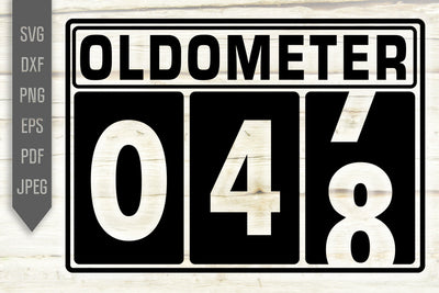 Funny 48th Birthday Svg. Oldometer Svg. Man Birthday Svg. Forty Eight Years Svg. Birthday Boy Svg. Car Svg. Odometer Svg. Cricut Silhouette dxf SVG Mint And Beer Creations 