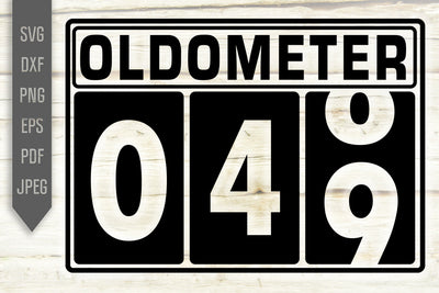 Funny 49th Birthday Svg. Oldometer Svg. Man Birthday Svg. Forty Nine Years Svg. Birthday Boy Svg. Car Svg. Odometer Svg. Cricut Silhouette dxf eps SVG Mint And Beer Creations 