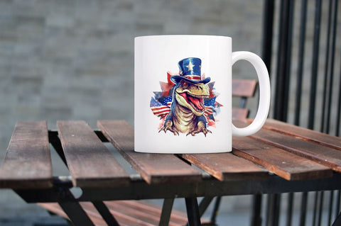 Funny 4th of July T-rex Sublimation Clipart Bundle Sublimation Regulrcrative 