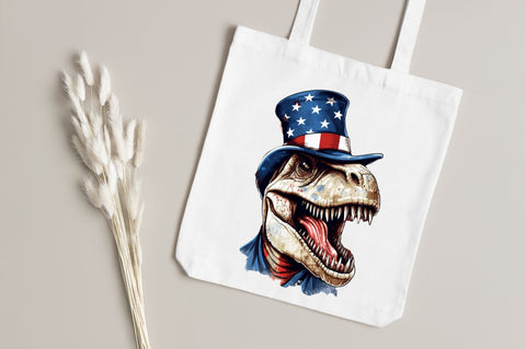 Funny 4th of July T-rex Sublimation Clipart Bundle Sublimation Regulrcrative 