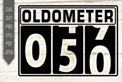 Funny 50th Birthday Svg. Oldometer Svg. Man Birthday Svg. Fifty Years Svg. Birthday Boy Svg. Car Svg. Odometer Svg. Cricut, Silhouette, dxf, eps SVG Mint And Beer Creations 
