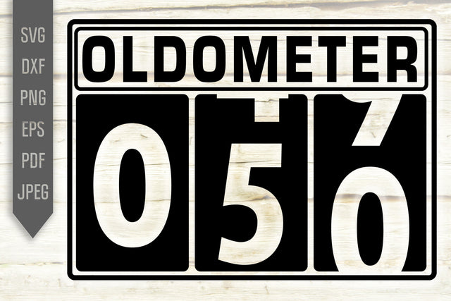 Funny 50th Birthday Svg. Oldometer Svg. Man Birthday Svg. Fifty Years Svg. Birthday Boy Svg. Car Svg. Odometer Svg. Cricut, Silhouette, dxf, eps SVG Mint And Beer Creations 