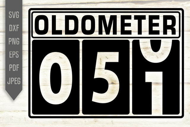 Funny 51st Birthday Svg. Oldometer Svg. Man Birthday Svg. Fifty One Years Svg. Birthday Boy Svg. Car Svg. Odometer Svg. Cricut Silhouette dxf eps SVG Mint And Beer Creations 