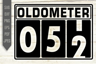 Funny 52nd Birthday Svg. Oldometer Svg. Man Birthday Svg. Fifty Two Years Svg. Birthday Boy Svg. Car Svg. Odometer Svg. Cricut Silhouette dxf eps SVG Mint And Beer Creations 