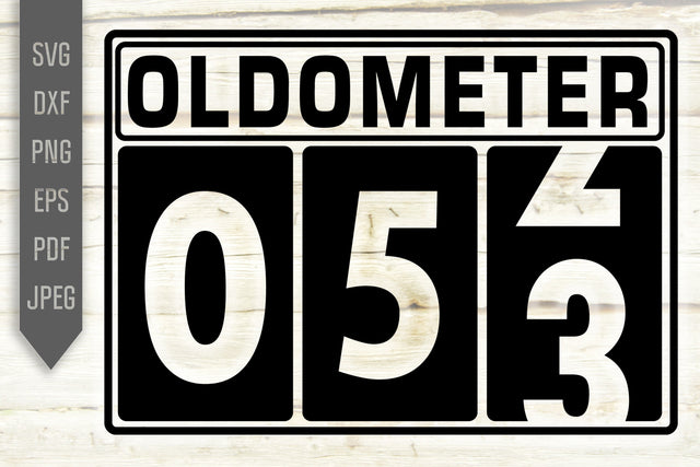 Funny 53rd Birthday Svg. Oldometer Svg. Man Birthday Svg. Fifty Three Years Svg. Birthday Boy Svg. Car Svg. Odometer Svg. Cricut Silhouette dxf SVG Mint And Beer Creations 