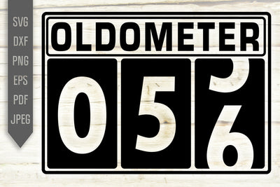 Funny 56th Birthday Svg. Oldometer Svg. Man Birthday Svg. Fifty Six Years Svg. Birthday Boy Svg. Car Svg. Odometer Svg. Cricut Silhouette dxf eps SVG Mint And Beer Creations 