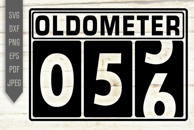 Funny 56th Birthday Svg. Oldometer Svg. Man Birthday Svg. Fifty Six Years Svg. Birthday Boy Svg. Car Svg. Odometer Svg. Cricut Silhouette dxf eps SVG Mint And Beer Creations 