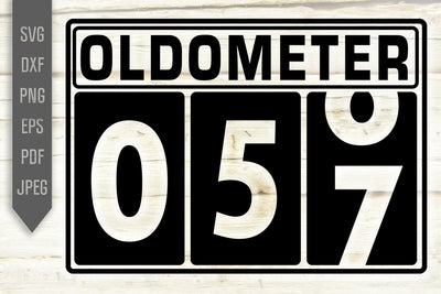 Funny 57th Birthday Svg. Oldometer Svg. Man Birthday Svg. Fifty Seven Years Svg. Birthday Boy Svg. Car Svg. Odometer Svg. Cricut Silhouette dxf SVG Mint And Beer Creations 