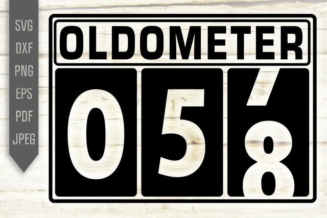 Funny 58th Birthday Svg. Oldometer Svg. Man Birthday Svg. Fifty Eight Years Svg. Birthday Boy Svg. Car Svg. Odometer Svg. Cricut Silhouette dxf SVG Mint And Beer Creations 