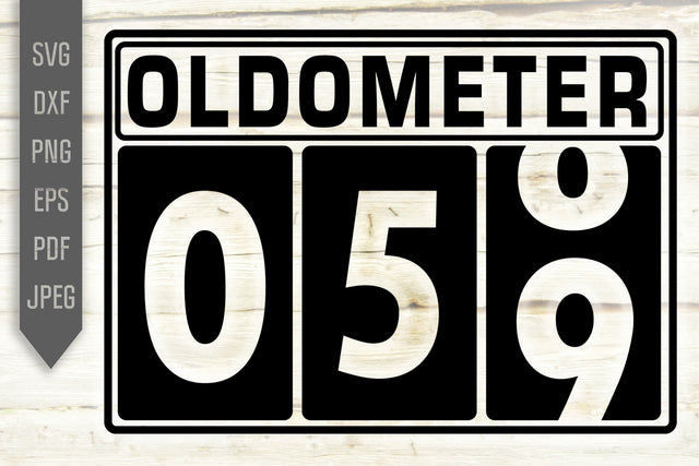 Funny 59th Birthday Svg. Oldometer Svg. Man Birthday Svg. Fifty Nine Years Svg. Birthday Boy Svg. Car Svg. Odometer Svg. Cricut Silhouette dxf eps SVG Mint And Beer Creations 