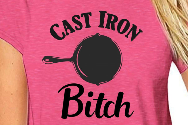 Funny Adult Humor SVG: 'Cast Iron Bitch' SVG Crafting After Dark 