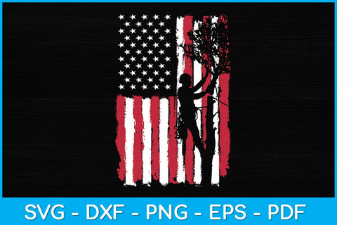 Funny American Flag Arborist Svg Design SVG artprintfile 