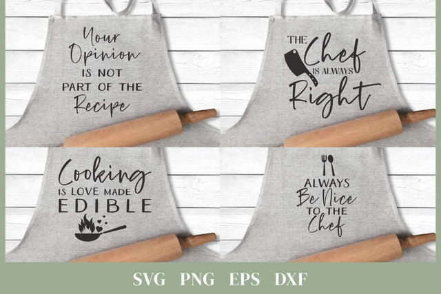 Funny Apron Quotes SVG Mini Bundle | Funny Farmhouse Apron SVG SVG Petunia Digital Design 