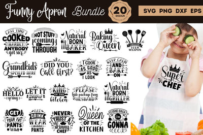 Funny Apron SVG Bundle SVG Designangry 