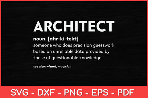 Funny Architect Meaning Noun Definition Svg Design SVG artprintfile 