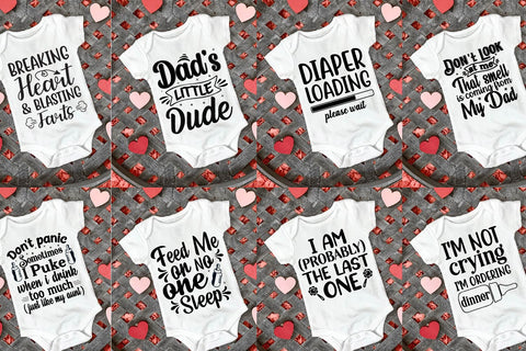 Funny Baby Quotes SVG Bundle, newborn Sayings, Toddler SVG Paper Switch 