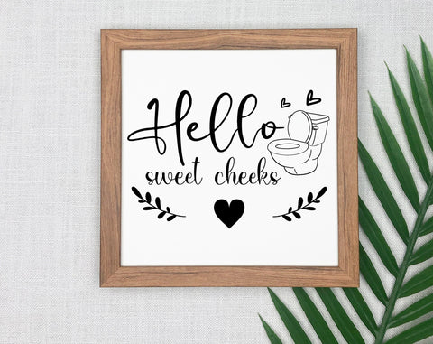 Funny Bathroom Quotes SVG Bundle, 6 Designs, Bathroom Sign SVG, I Hope Everything Comes Out Okay SVG, Bathroom Rules SVG SVG HappyDesignStudio 