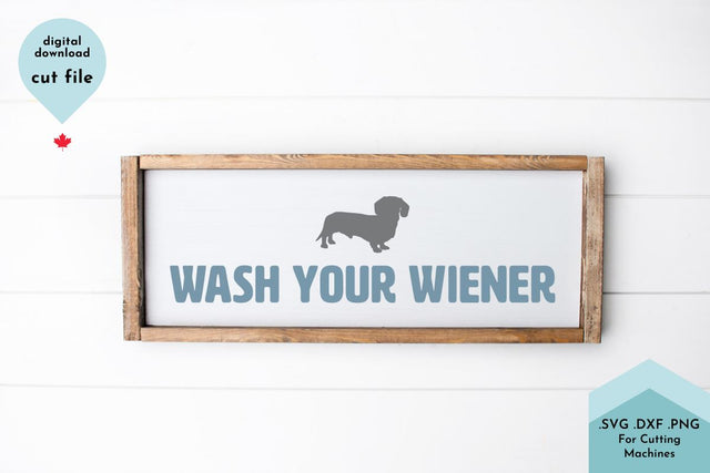 Funny Bathroom Sign SVG Cut File SVG Lettershapes 