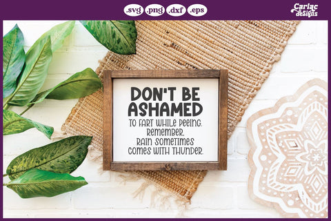 Funny Bathroom SVG and Sublimation Bundle SVG Carla C Designs 