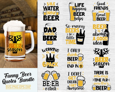 Funny Beer Quotes Bundle Svg, Beer Quotes Svg, Beer Svg, Beer Bundle SVG SvgMonkeys 