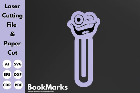 Funny bookmark | laser cut file | svg paper cut | cricut | glowforge file SVG tofigh4lang 
