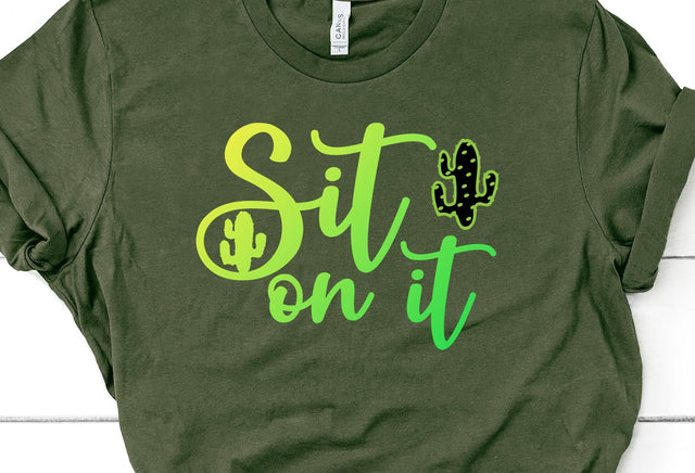 Funny Cactus: Sit On It SVG SVG Crafting After Dark 