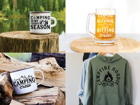 Funny Camping SVG Bundle - SVG Cut Files Bundle, Summer SVG SVG Pickled Thistle Creative 