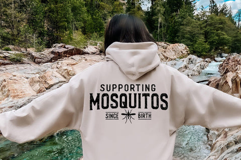 Funny Camping SVG - Supporting Mosquitos Since Birth SVG Pickled Thistle Creative 