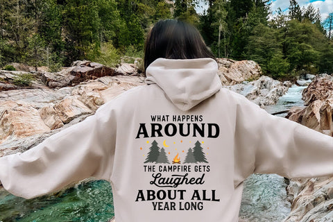 Funny Camping SVG - What Happens Around The Campfire SVG Pickled Thistle Creative 
