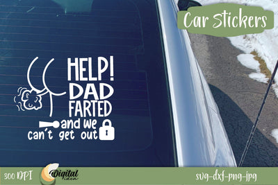 Funny Car Stickers | Amusing car window design | Original warning car quotes SVG Evgenyia Guschina 