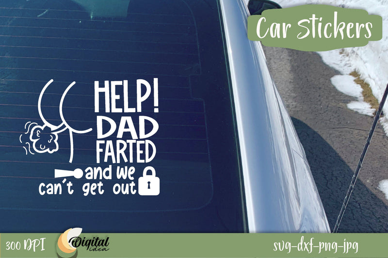 Funny Car Stickers | Amusing car window design | Original warning car quotes SVG Evgenyia Guschina 