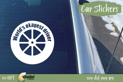 Funny Car Stickers | Amusing car window design | Original warning car quotes SVG Evgenyia Guschina 