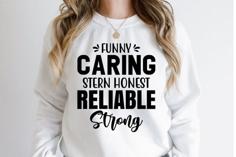 Funny Caring Stern Honest Reliable Strong svg SVG orpitasn 
