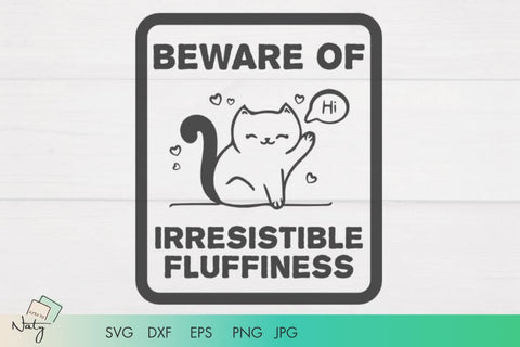 Funny cat sign illustration. SVG Arts By Naty 