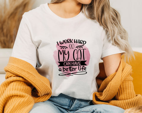 Funny Cat Sublimation Designs Bundle, 6 Cat Quotes PNG Files, Sorry I'm Late My Cat Was Sitting On Me PNG, Be The Person Your Cat Thinks You Are PNG, My Cat And I Talk Shit About You PNG Sublimation HappyDesignStudio 