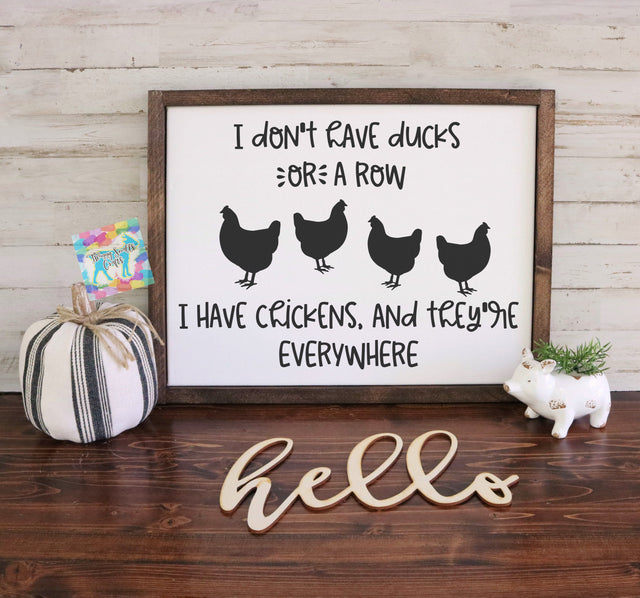 Funny Chicken Quote - Farmhouse SVG SVG Twiggy Smalls Crafts 