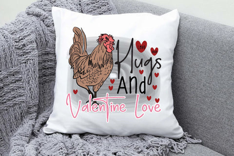 Funny Chicken Valentines Sublimation Sublimation Jagonath Roy 