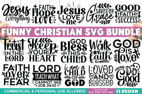 Funny Christian SVG Bundle SVG Ariyan 