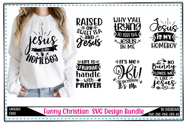 Funny Christian Svg Bundle Vol.1 SVG Craftlabsvg24 