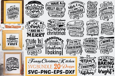 Funny Christmas Kitchen Svg Bundle SVG Angelina750 